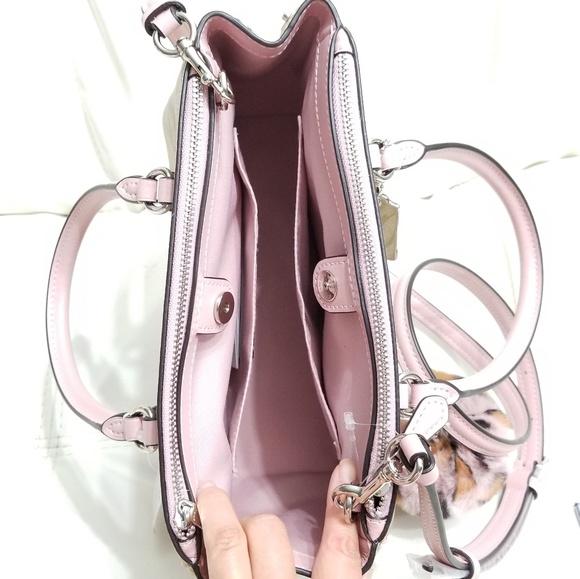 🍒NWT🍒 COACH SIGNATURE MINI SURREY PINK - Picture 7 of 8